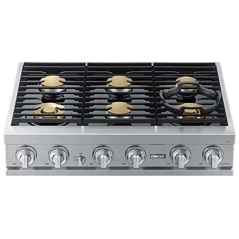 Dacor 36 In 6 Burner Smart Natural Gas Rangetop With Simmer Burner