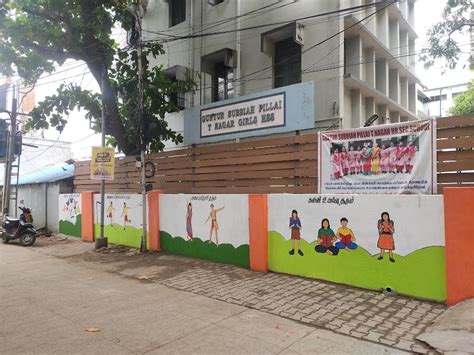 Wall art at Guntoor Subibah Pillai School – Karam Korpom