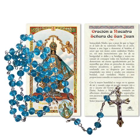 Nuestra Señora de San Juan de los Lagos Rosary and Prayer Card | eBay