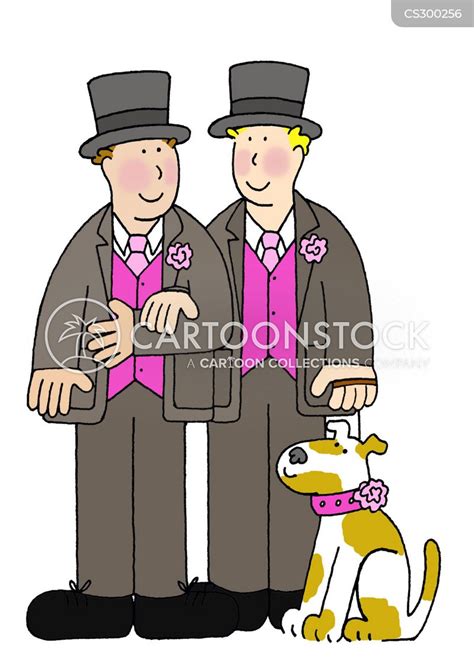 Gay Wedding Cartoons And Comics Funny Pictures From CartoonStock