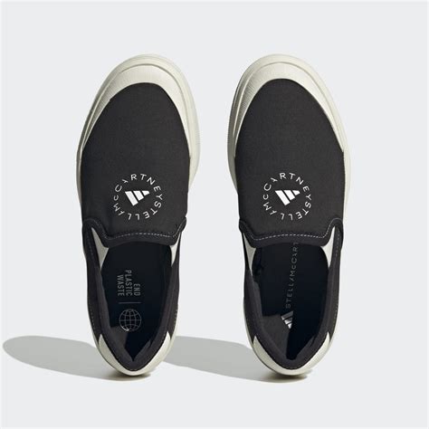 adidas adidas by Stella McCartney Court Slip-On Shoes - Black | adidas UAE