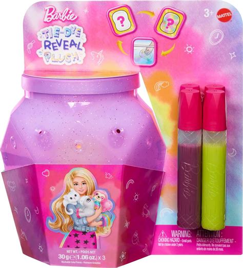 Barbie Tie-Dye Reveal Plush (1 RANDOM Character, Purple) - Walmart.com