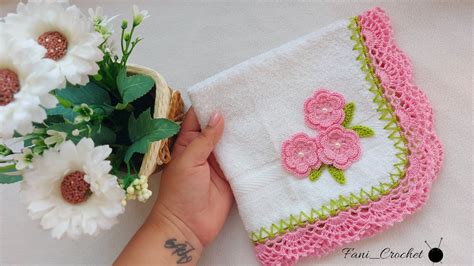 Toalla Para Bebe Servilleta Bordada A Crochet Paso A Paso Fani