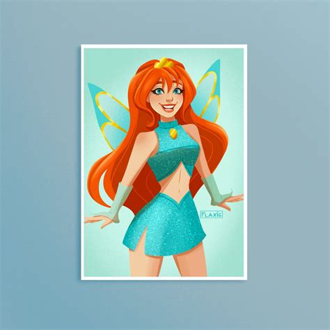 Fire Fairy Art Print Flaxig