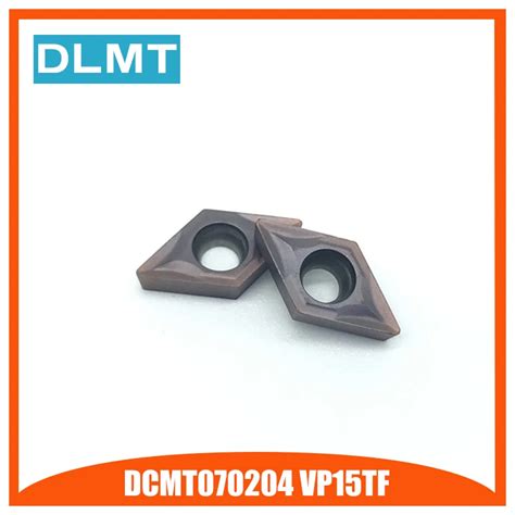DCMT070204 VP15TF 10PCS External Turning Tools DCMT 070204 Carbide ...