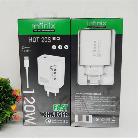 Ori W Cas Infinix Hot S Hp Super Vooc Shopee