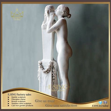 Outdoor Hand Carving Natural Stone Sculpture Life Size Nude Woman Marble Statue Nude Sculpture