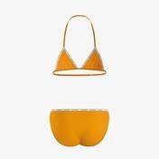Calvin Klein Triangle Çocuk Turuncu Bikini Takımı Superstep Mayo