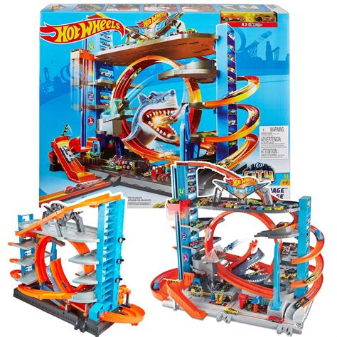 Hot Wheels City Mega Gara Rekina Autka Ftb