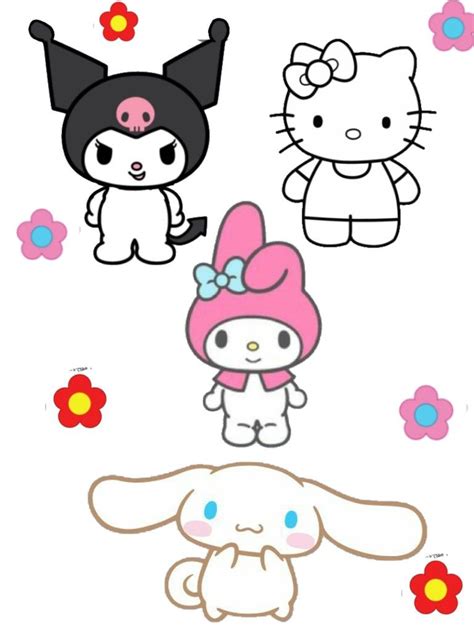 ♡Personajes de Sanrio♡ en 2022 | Pegatinas bonitas, Dibujitos sencillos ...
