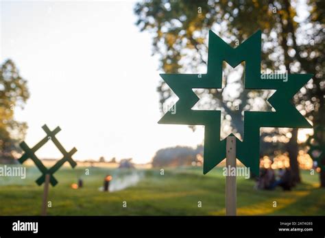 Celebrating Summer Solstice Stock Photo Alamy