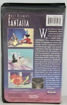 Fantasia 1991 VHS | fantasia, disney films, fantasia disney