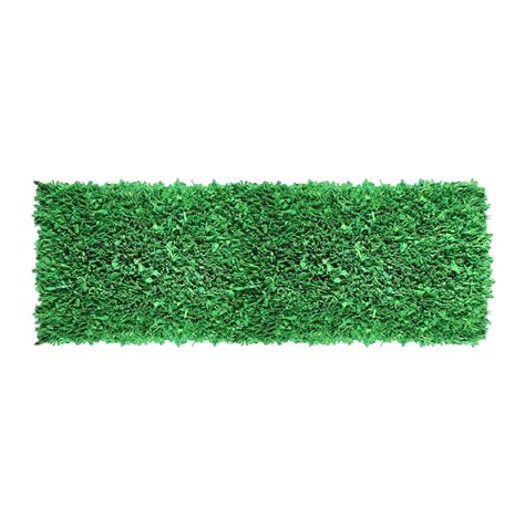 Hand Woven Jersey Shaggy Green Cotton Runner Rug 2 X 6 2 X 6