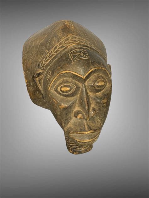 Hemba Sculpture On Wooden And Steel Base Hemba Head On Base Hemba
