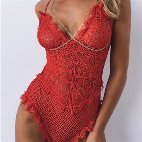 Intimates Sleepwear Sexy Lace Lingerie Red Or Black S Poshmark