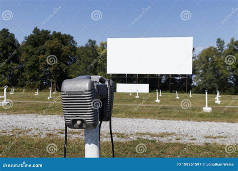 Lonely Loud Speaker For An Old Time Drive In Movie Theater The Speaker