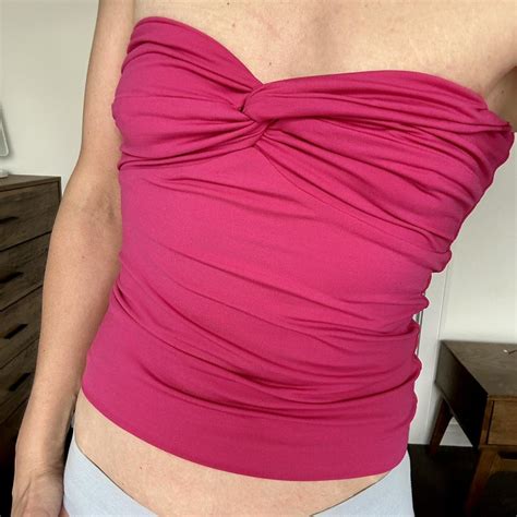 Kookai Fuschia Pink Boob Tube Top Size 1 AU 6 Depop