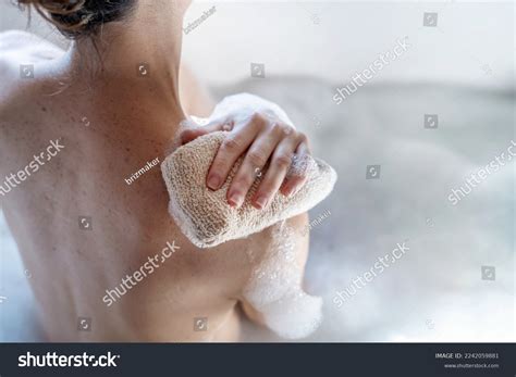 Rear Back View Naked Woman Taking Stock Photo Shutterstock
