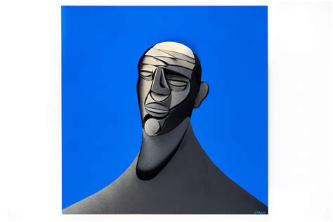 Adam Neate Blue Portrait Galeria Choque Cultural