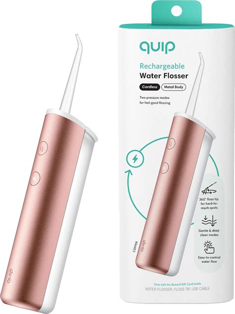 Amazon.com: quip Cordless Water Flosser - Rechargeable Water Flosser ...