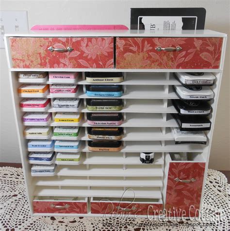 Robin S Creative Cottage Ink Pad Storage Organizer Made From Foam Core