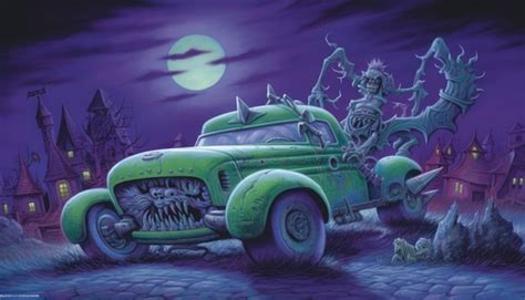 Art Du Personnage Rat Fink Hot Rod Monster Dans Le Style De L Artiste Ed Big Daddy Roth Photo