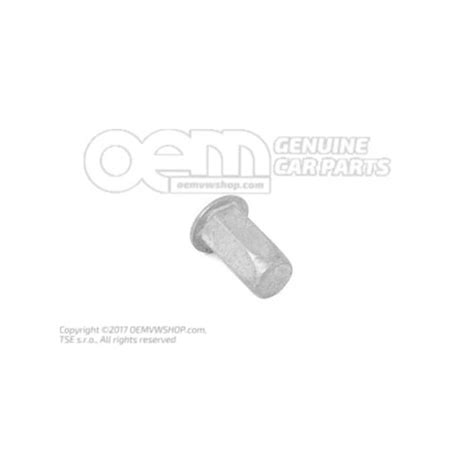 WHT007341 Rivetted cap nut license plate bracket | oemVWshop.com
