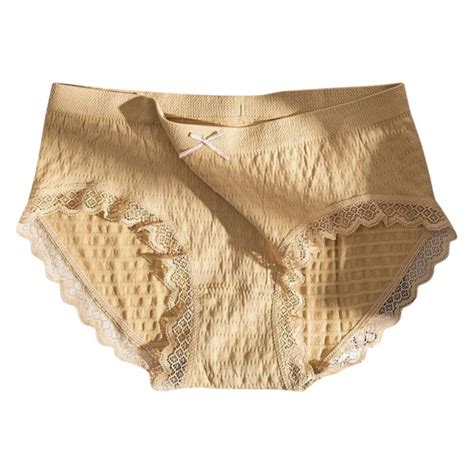 Baywell Breathable Underwear For Women Sexy Bikini Panties Lace Stretch Seamless Low Rise