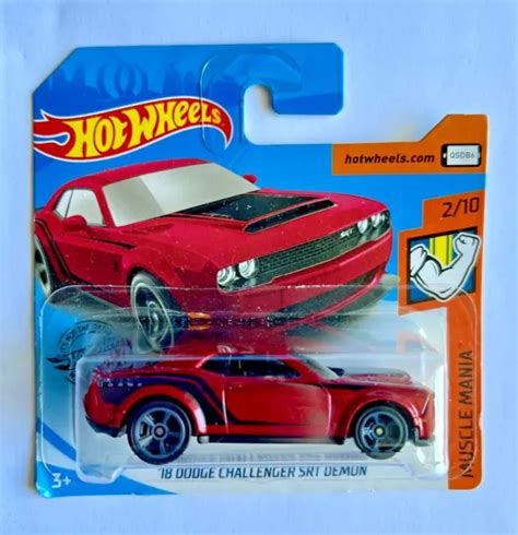Hot Wheels Dodge Challenger Srt Demon Muscle Mania Voiture Moul E Sous