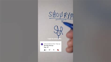 Shourya Name Logo Shortsshortvideo Youtubeshorts Viral Logo