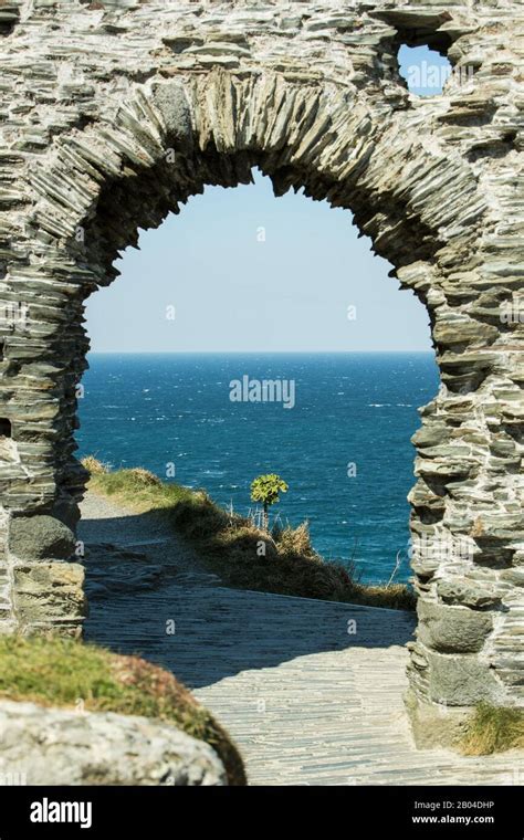 Tintagel Castle, the legendary castle of King Arthur and site of ...
