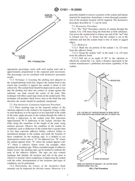 ASTM C1521 19 2020 Standard Practice For Evaluating Adhesion Of