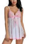 Plus Size Sexy Lingerie Women S Lace Babydoll Sleepwear Chemise Underwear Outfit EBay