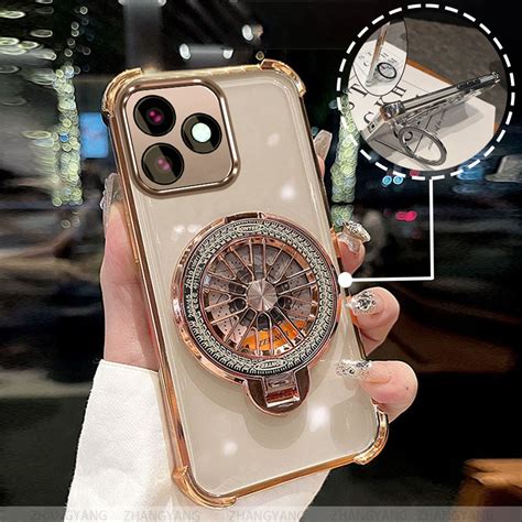 Capa Para infinix smart 8 hot 40i Quatro Cantos anti Queda Galvanizada De Telefone Estética