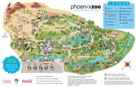 Zoo Map - Phoenix Zoo - Printable Map Of Phoenix | Printable Maps