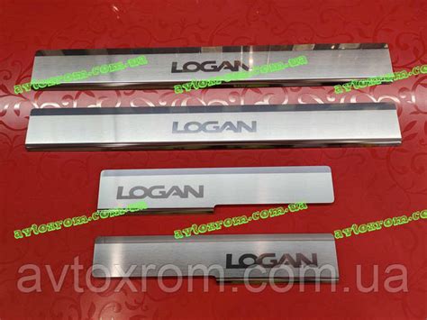 Накладки на пороги RENAULT LOGAN MCV *2012-2020год Рено Логан Универсал ...