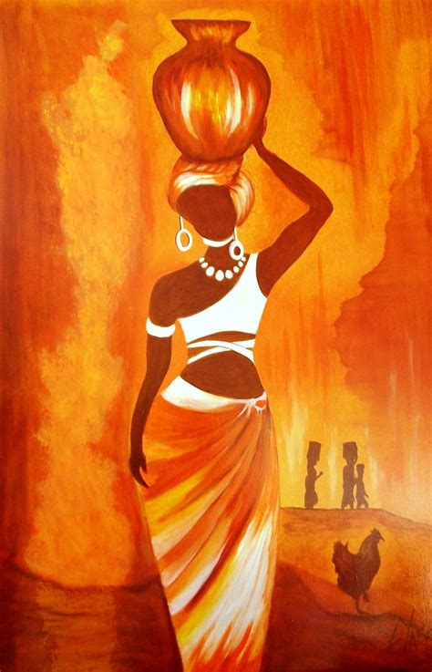 African Woman Original Oil Painting Available Directly From Artist