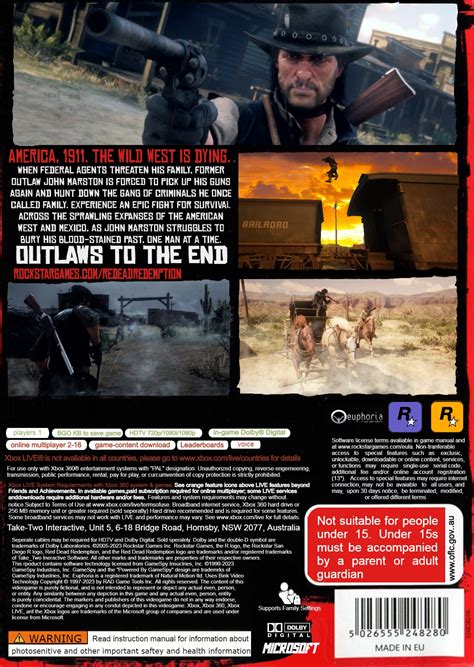 Red Dead Redemption Remake Back Cover Took Me A Long Time So Please