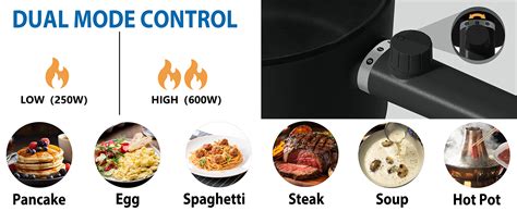 Amazon Topwit Hot Pot Electric L Ramen Cooker Portable Non Stick Frying Pan Electric