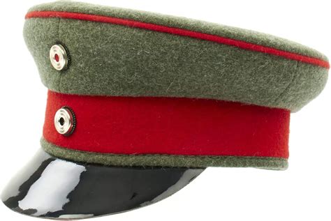 German Imperial Army Hussars Officer Visor Cap, Repro (WWI ...