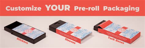 slider pre roll box black mm fits    pre rolls custom