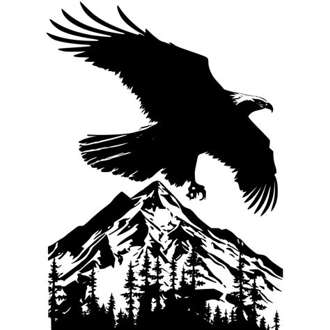 Soaring Eagle Svg File For Cricut Silhouette Laser Machines