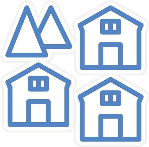 Village Vector Icon Style 22704932 Vector Art At Vecteezy