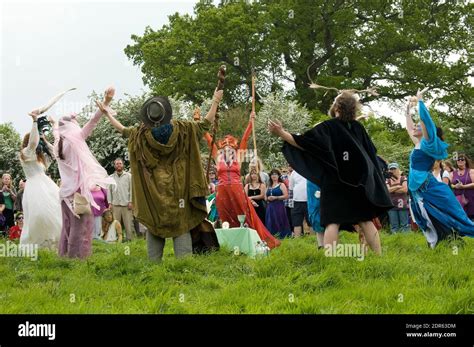 Beltane Festival Where Folk Dressed In Costume Dance Praise And Worship