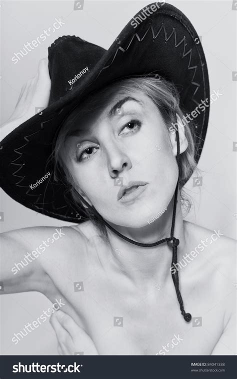 Naked Women Cowboy Hat On Light Stock Photo 84041338 Shutterstock