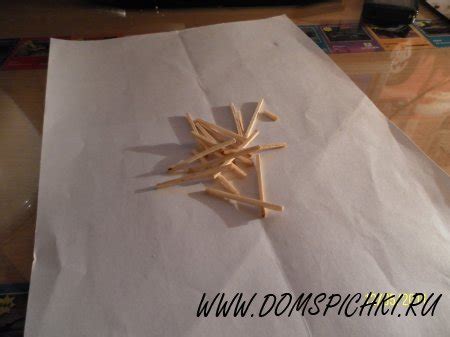 Как очистить спички от серы более лёгкий способ