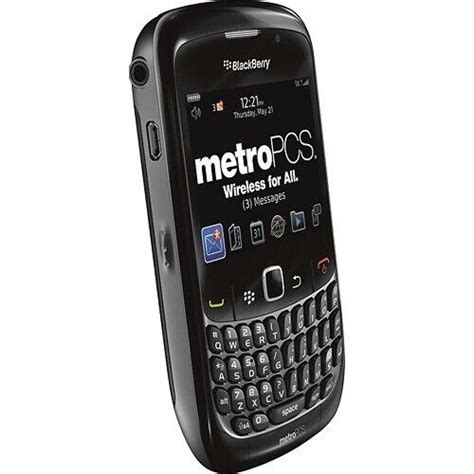 New Blackberry Curve Black Metro Pcs Prepaid G Cdma Qwerty