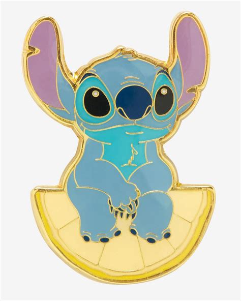 58856 Stitch On A Lemon Hot Topic Lilo Stitch Loungefly Disney Pin