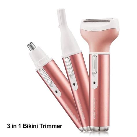 Tondeuse Maillot en Bikini Tondeuse Nez Rasoir à sourcils Rechargeable Rasoir Femme