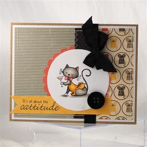 Cattitude | Inspirational cards, Cat cards, Homemade cards